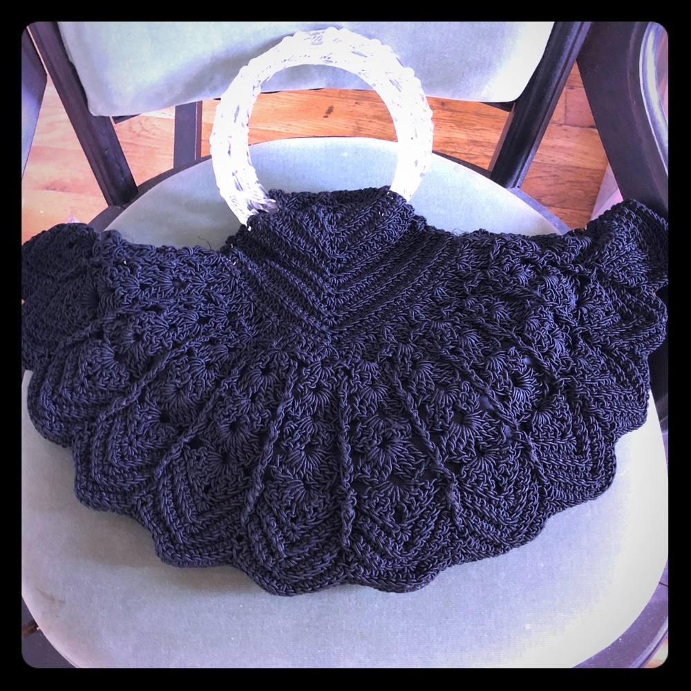 Vintage crocheted clutch